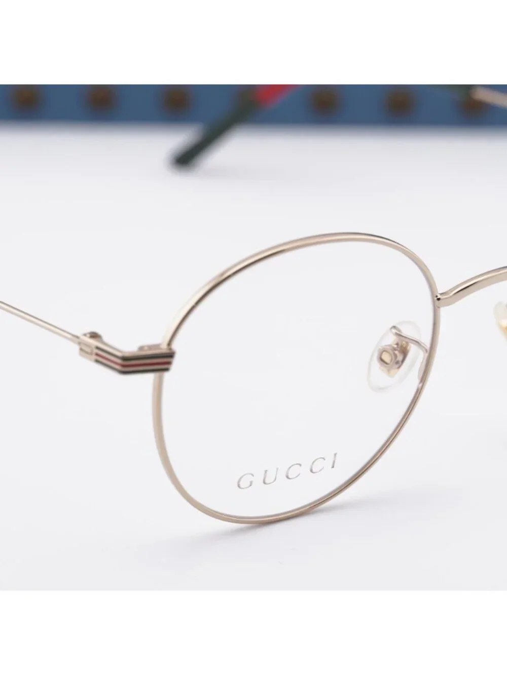 Gucci GG1054OK 002 Round Eyeglasses - Gold 51mm